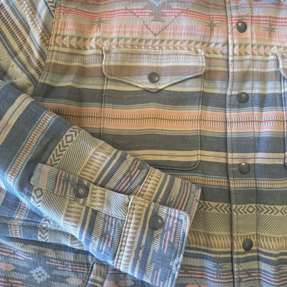 NEW Faherty Good Feather Reversible Bondi Jacket Mens XXL Tribal Primaloft Fall - Picture 7 of 16